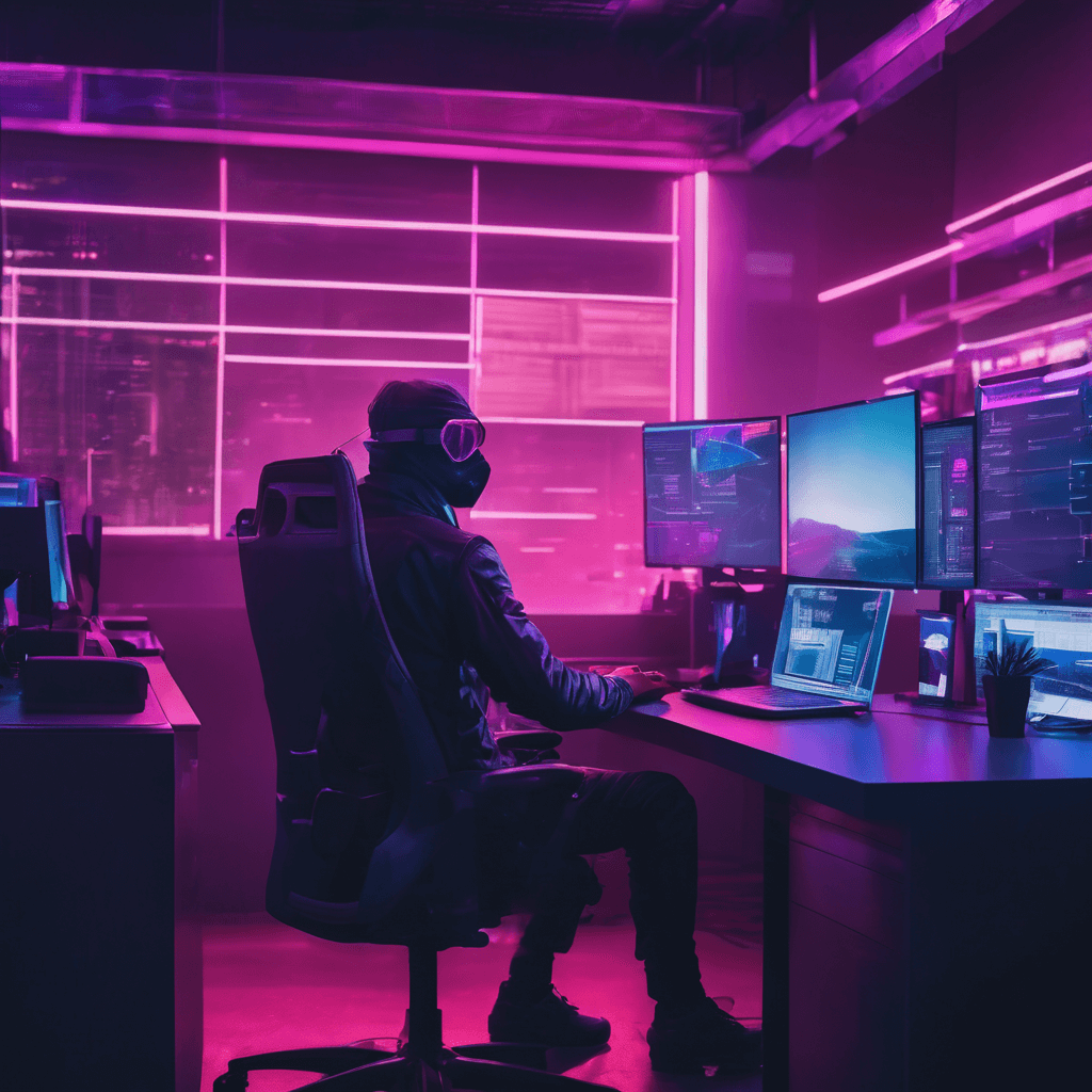 An office setting with a masked employee sitting at a spacious, well-ventilated workstation. The individual is focused on a computer screen, maintaining social distancing from nearby workstations. Hand sanitizers and sanitization stations are readily accessible, reinforcing the importance of hygiene and safety in the workplace during the pandemic. This image mirrors the global paradigm shift in work culture, where remote work, social distancing, and health precautions have become integral to business operations and market trends.